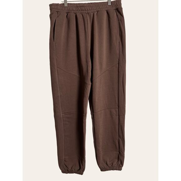 Naked Wardrobe Chocolate Brown Loungewear Casual Jogger Sweatpants Size Small - Picture 1 of 7